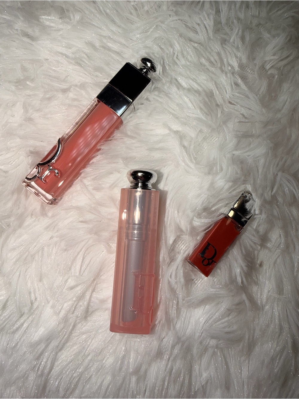 Dior Lipstick & Gloss Set - Soft Pink and Nude Duo